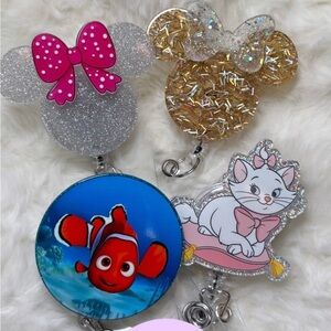 Cartoon character badge reels